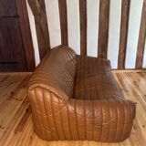 Cinna Sandra cognac leather sofa