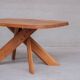 Original Pierre Chapo 'Aban' T35B French Mid-Century Elm Dining Table