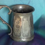 Pewter beer tankard