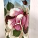 Pair of opaline vases with enameled decoration, late 19th century