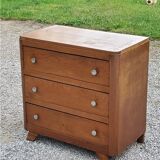 Vintage oak chest of drawers legs compass 3 drawers from the 50s