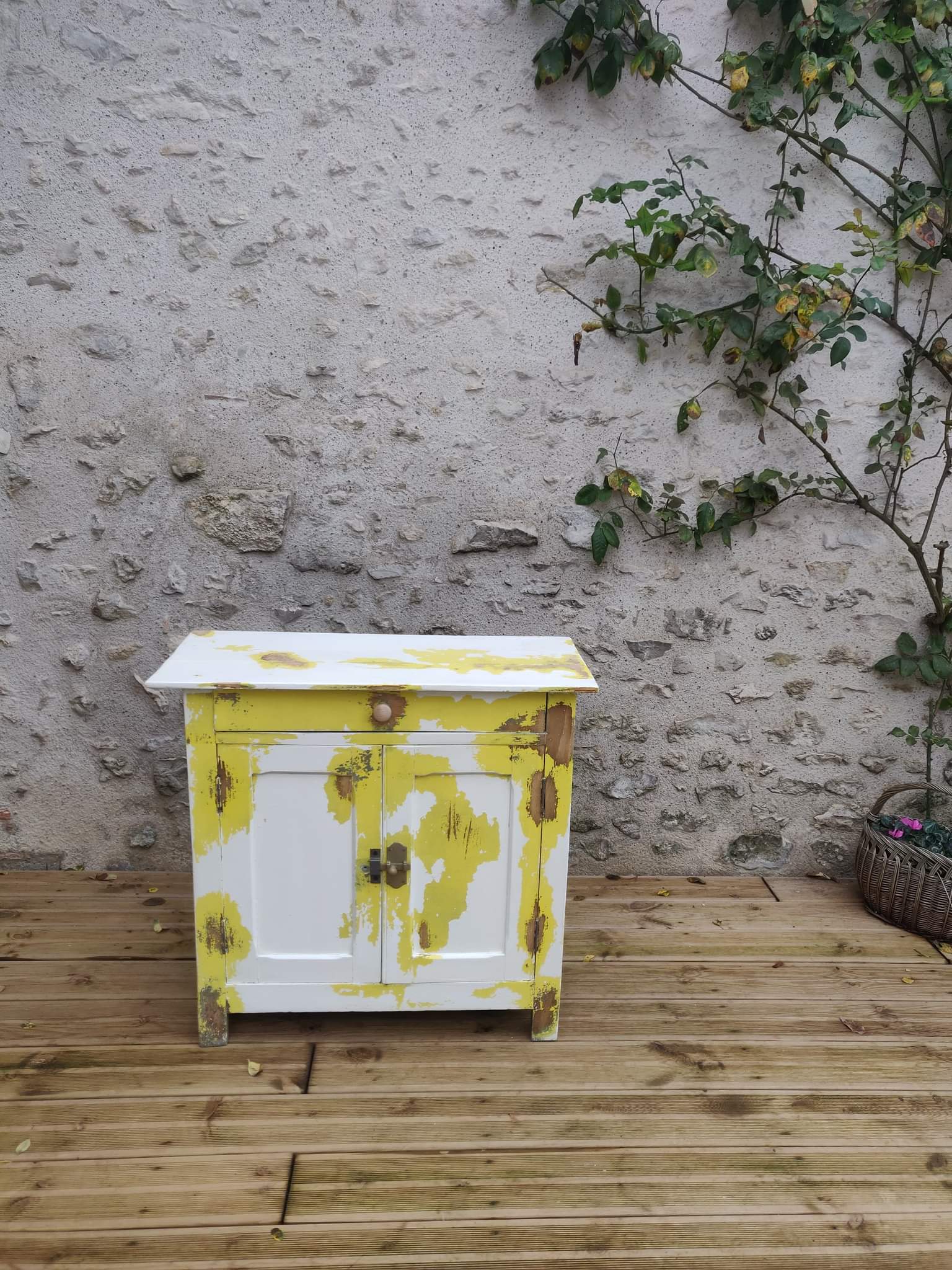 Old patinated Parisian buffet