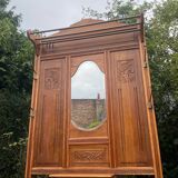 Art Deco oak cloakroom