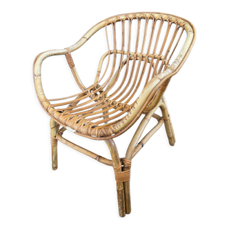 Rattan armchair from the 60s