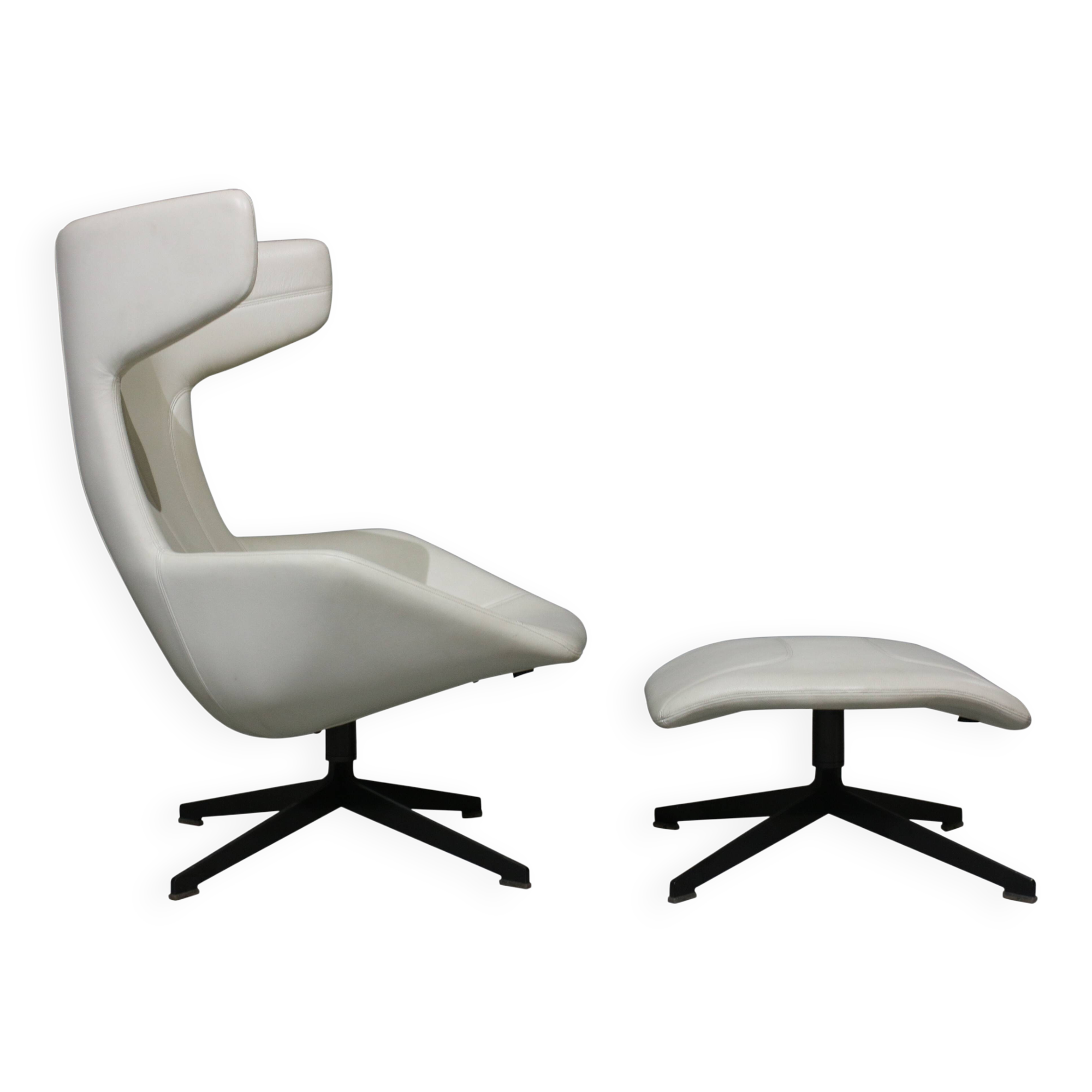 Set of  Lounge Chair and Ottoman By Alfredo Haberli for Moroso