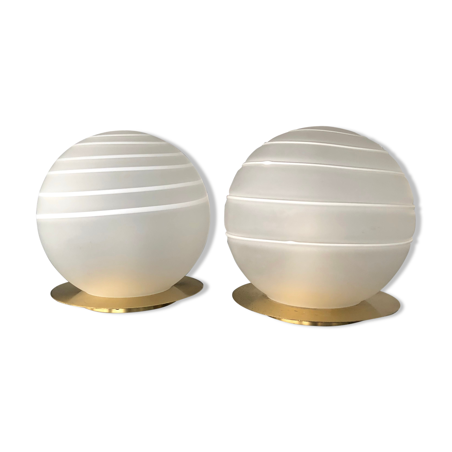 Brass and Murano Glass Table Lamp, Angelo Brotto for Esperia 1970