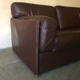 2-seater leather leolux sofa