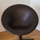 Christophe Pillet armchair by Zanotta in brown leather, modern Italy.