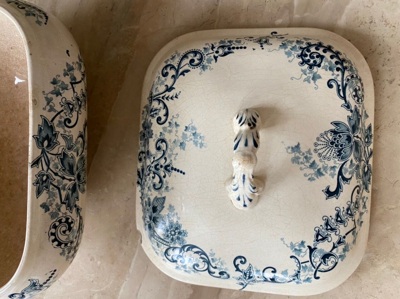 Soup bowl in iron earth HB boulenger