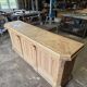 Bistro counter with a Hungarian point design.