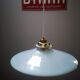 Old pendant lamp in white opaline art deco 1930 ø 25.8 cm