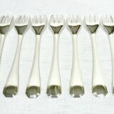 Christofle – 12 Silver Plated Cake Forks, America Model