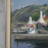Erik Almgren, Swedish Modern Landscape, 1960s, Oil on Canvas, Framed