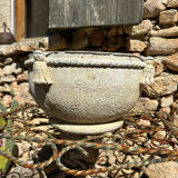 Stone planter pot