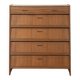 Classic shoe cabinet from the 1960s, walnut veneer, four drop-down doors, two drawers