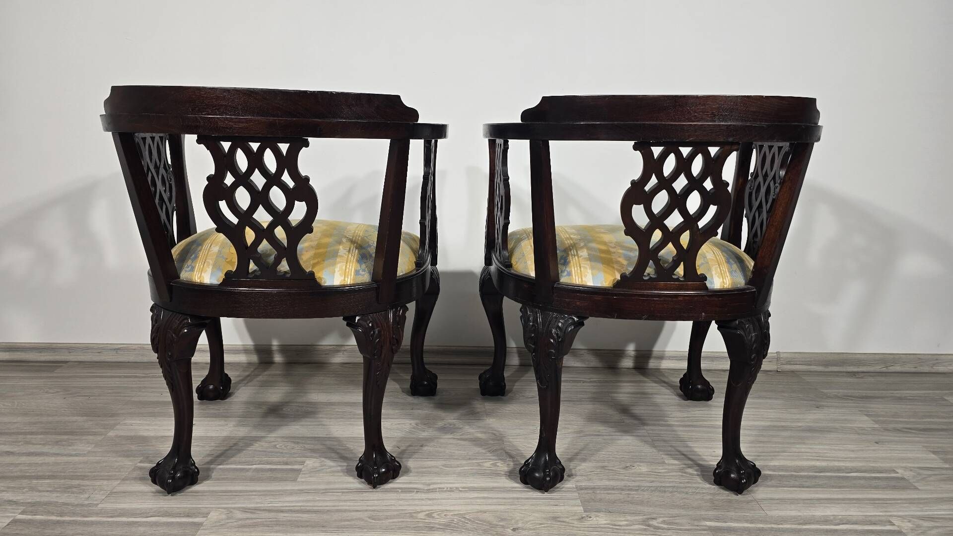 Chippendale style chairs