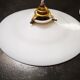 Lampshade suspension in opaline white
