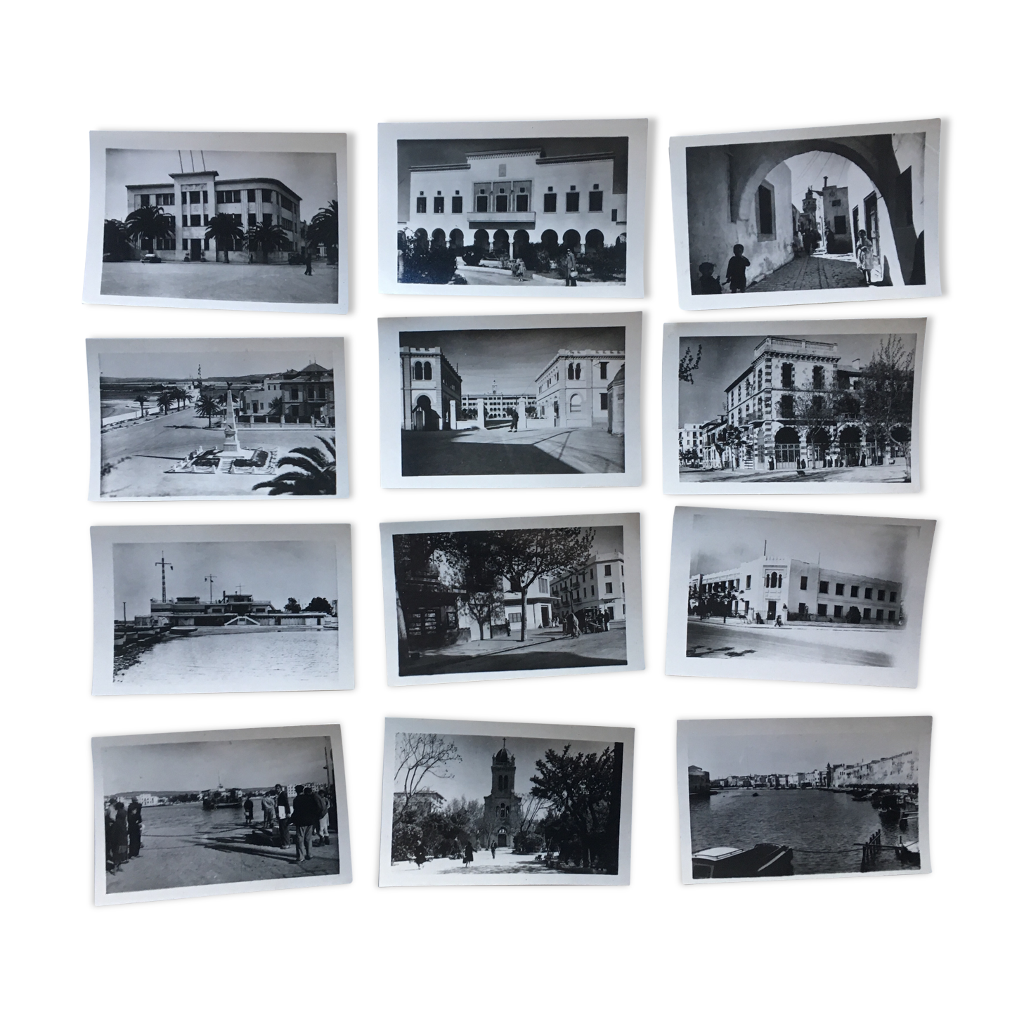 Set of 12 film photos of Casablanca 30s