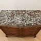 Antique Louis XV style commode in solid wood and marble.