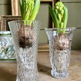 Fine carved glass vase