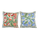 Set of 2 vintage embroidered cushion covers 48x48 cm