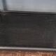 Serving cart, rolling table, side table, 1950s solid wood stained black
