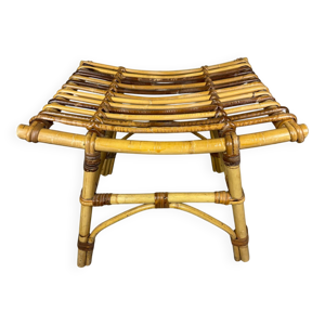 tabouret en rotin des