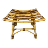 1970s rattan stool from the south of France