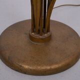 Hollywood Regency Gold flower shaped floor lamp 1980s