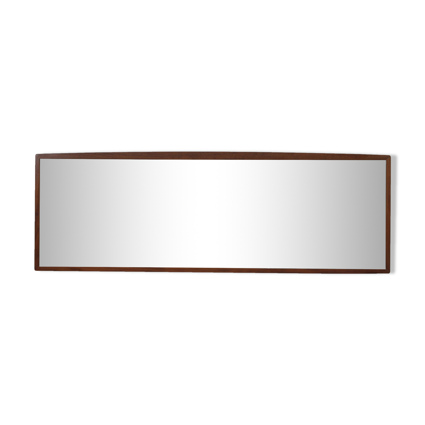 Miroir scandinave horizontal en palissandre de Rio 139x47cm
