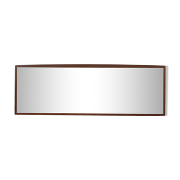 Miroir scandinave horizontal en palissandre de Rio 139x47cm
