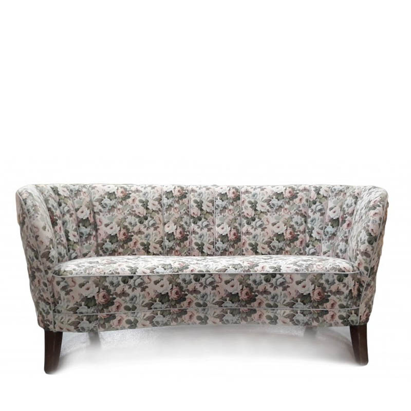 Canapé incurvé banane par Slagelse Møbelværk, années 1950