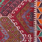 Old Turkish narrow Kilim Runner 324x75 cm shabby chic, vintage kelim