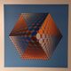 ​Planche Victor Vasarely – "Structure Universelle de l'Hexagone" – Op