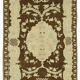 Tapis beige oriental fait à la main des années 1960 148 cm x 228 cm