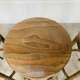 4 bar stools Baumann wood 60s bistro