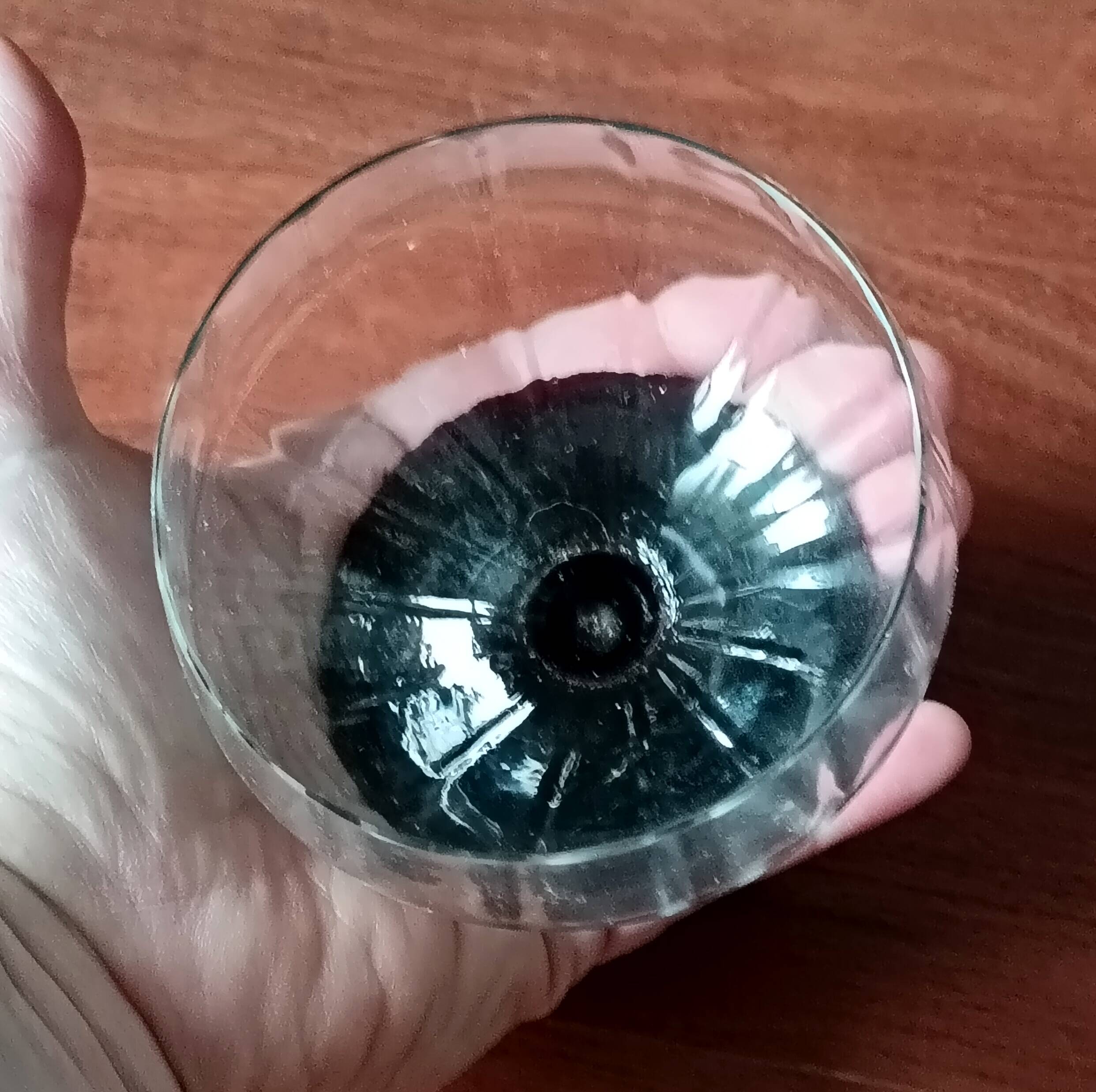 4 antique glass cups