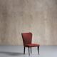 Elegant Gucci fabric upholstered chair, Italy, 1950s