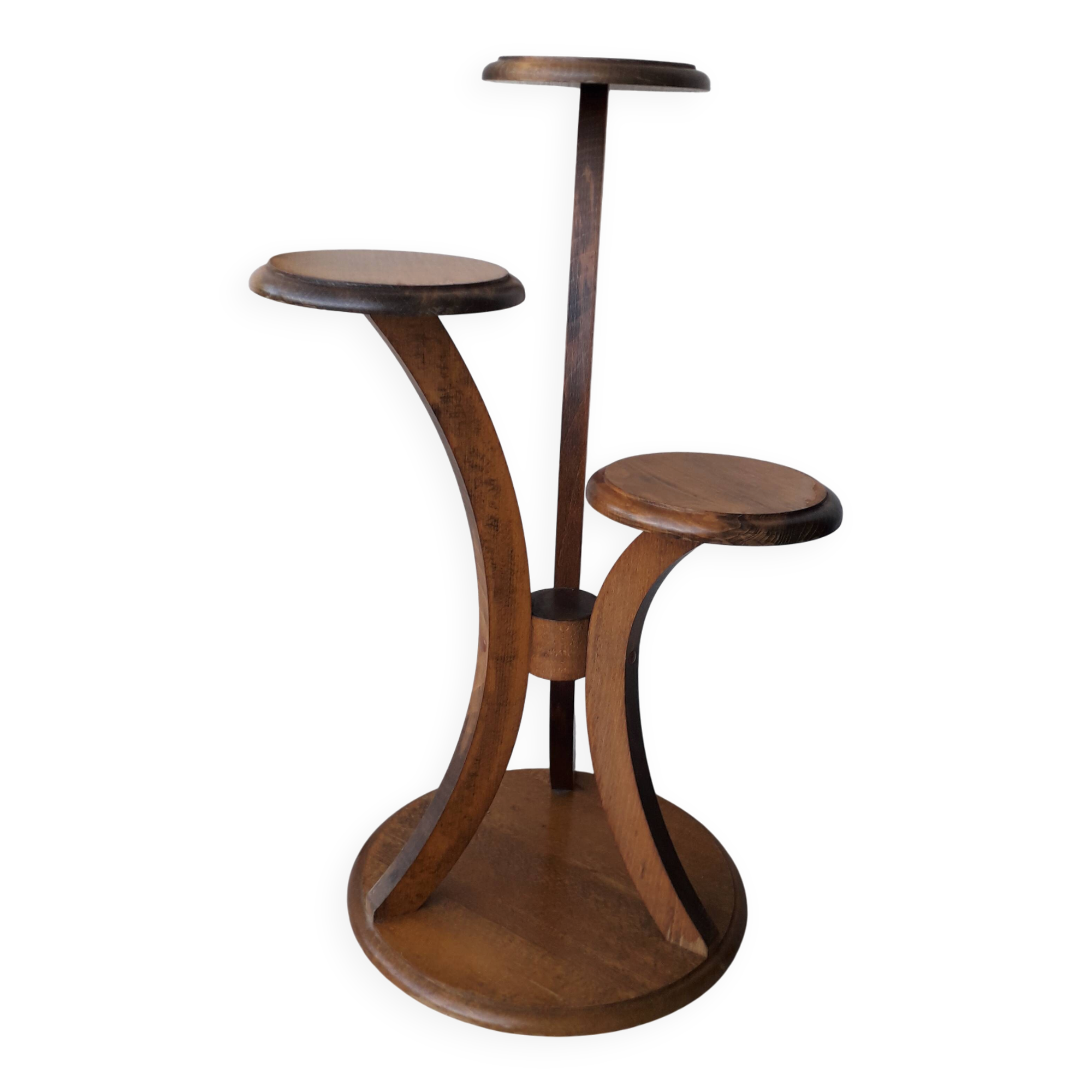 Wooden plant holder