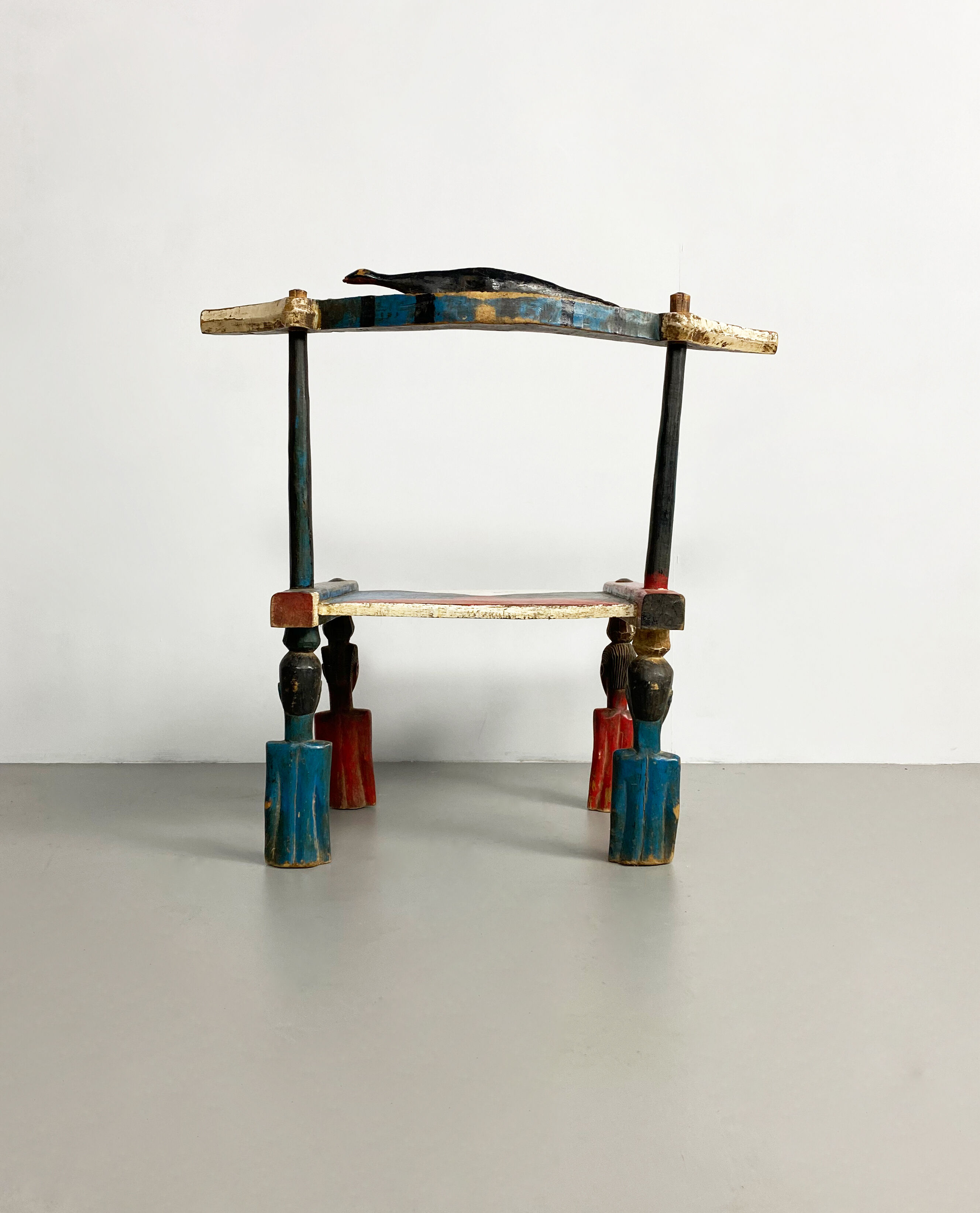 Vintage Senufo Chair, Côte d'Ivoire, c.1980