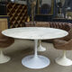 Round table "tulip 137" in marble, Eero Saarinen, Knoll 1960