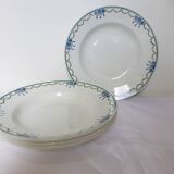 4 vintage soup plates from St Amand