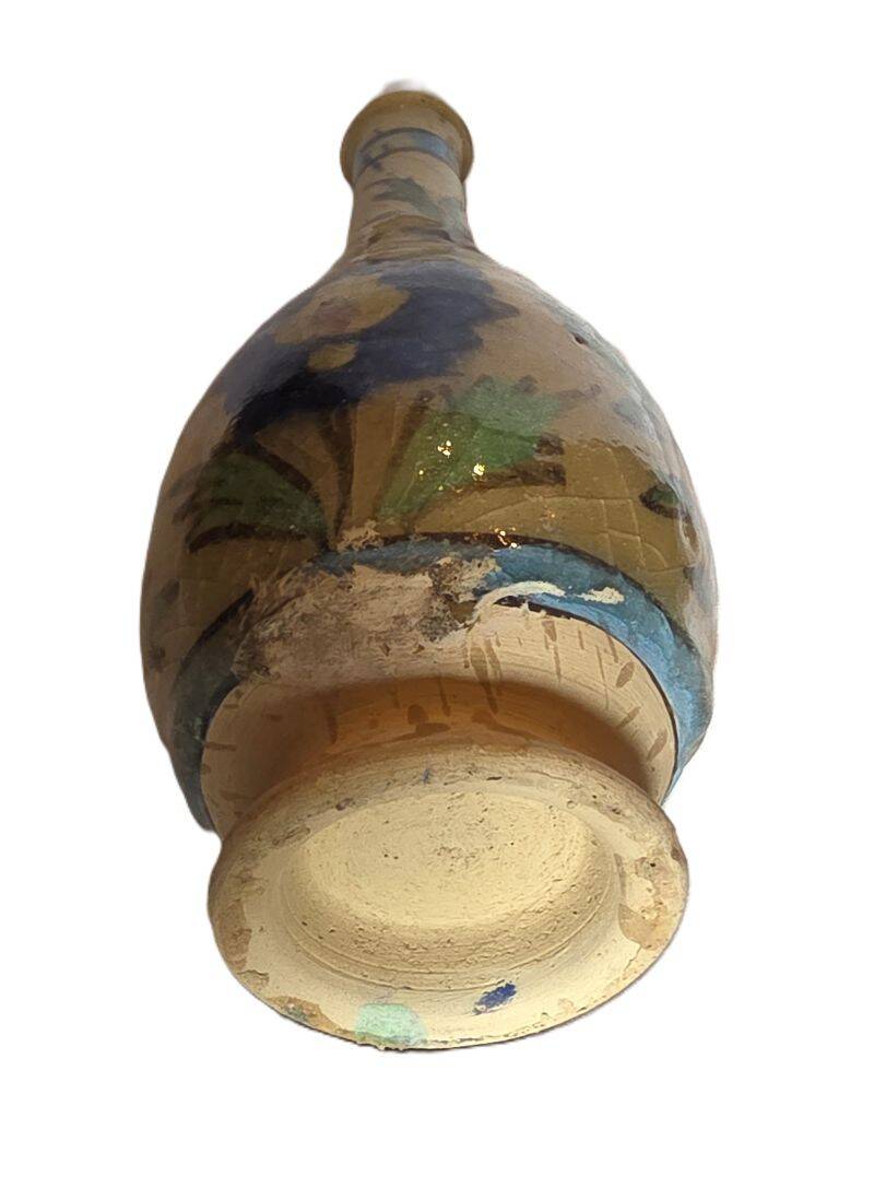 Antique Small Iznik Glazed Ceramic Vase 19th Century