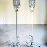 Wrought iron floor lamp (*2)