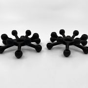 "The Spider" Cast Iron Candlesticks • Dansk Designs • 1962
