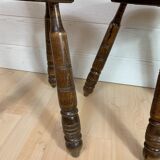 Pair of small Breton style chairs