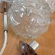 Suspension cascade with five globes and chrome metal / vintag years 60-70