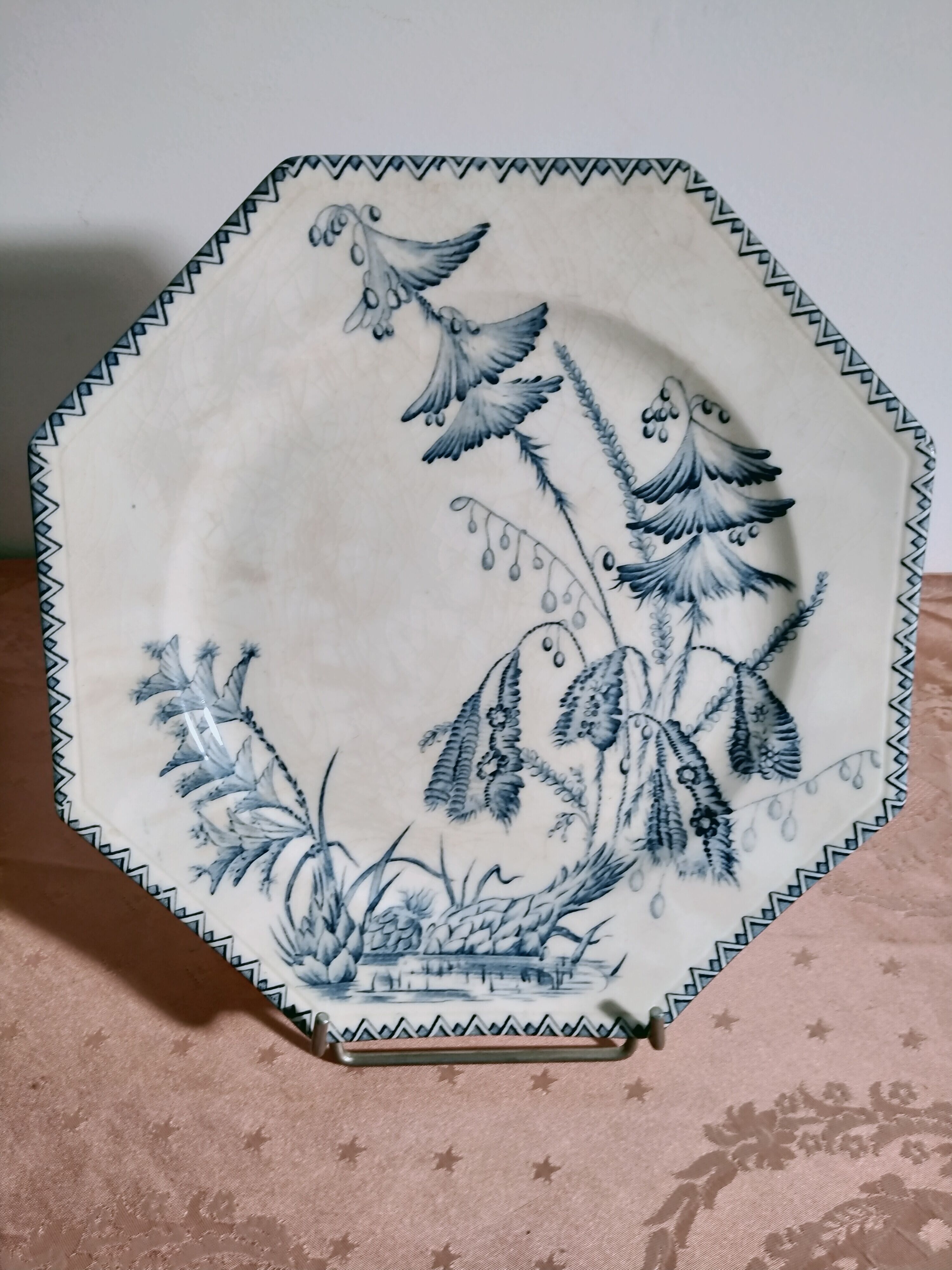 Compotier dish Clairefontaine Indiana 19th