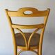 2 bistro chairs from 1905 by KOHN No. 187, wooden seats with 5 fleur-de-lis motifs