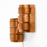 5 copper wall lights V155 Hans-Agne Jakobsson